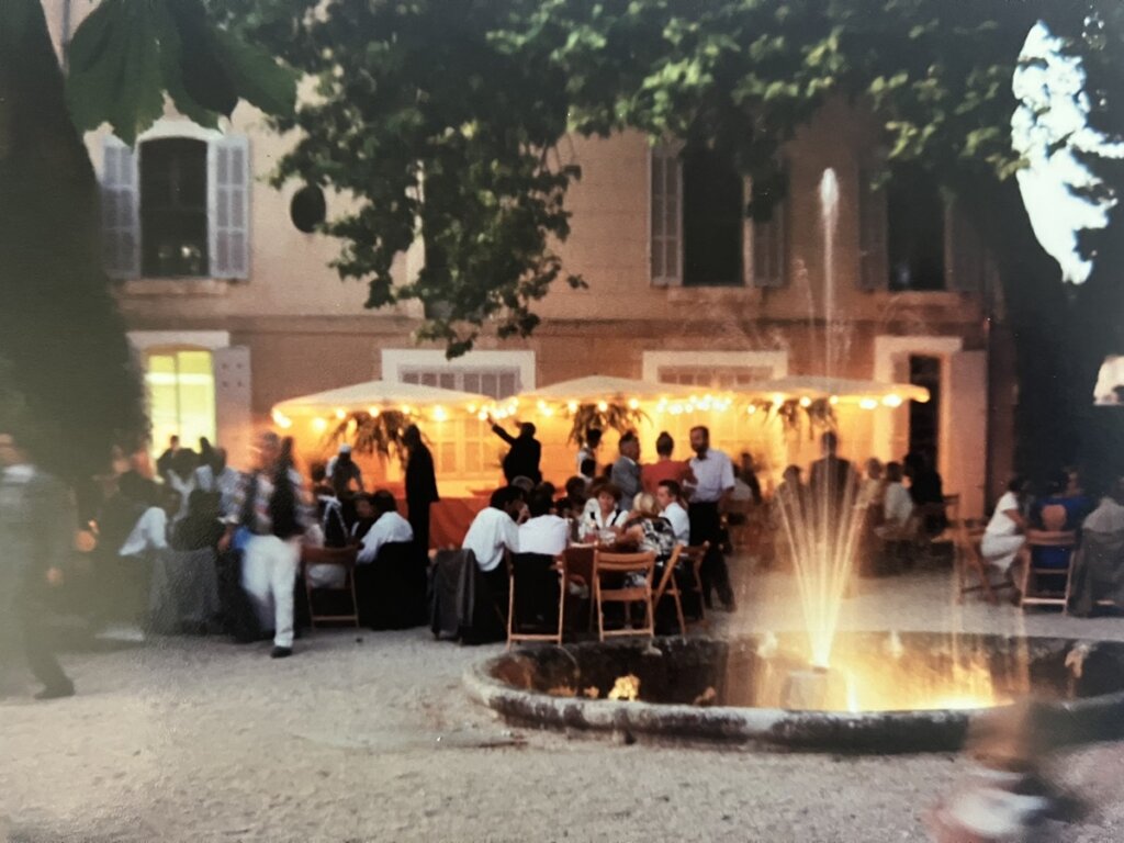 Ancienne réception de mariage au Domaine la Castelette dans les années 1990